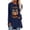 Navy, variant on Gunia Halloween Womens Shirt Pumpkin Graphic Print Long Sleeve Crew Neck Casual Loose Thanksgiving Tops Tee T-Shirts Black S-3Xl