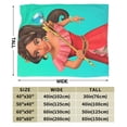 thumbnail image 4 of Manta de dibujos animados de Elena de Avalor, manta de felpa grande súper suave y esponjosa para niños, niñas y adultos jóvenes, manta de franela cálida y acogedora para sala de estar, sofá cama para, 4 of 7