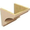 thumbnail image 5 of 12"W x 12"D x 12"H Wide Diane Rough Cedar Woodgrain TimberThane Corbel, Primed Tan, 5 of 6