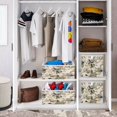 thumbnail image 6 of Foldable Fabric Storage Bin Home Cubes Clothing Organizer Bins Large Collapsible Box Basket for Home Organizer Lily Motifs Pattern, 6 of 7