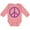 Mauve, variant on Inktastic Purple Peace Sign Boys or Girls Long Sleeve Baby Bodysuit