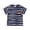 Navy, variant on Boys Girls Striped T-Shirt With Squirrel Embroidery Short Sleeve Breathable Cotton Blend Casual Summer Top,3-4 Years