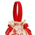 thumbnail image 4 of Bolsa de regalo de boda, bolsa nupcial, boda china, bolsa decorada de moda multiusos portátil para suministros de fiesta, artículos esenciales para Fu con cosas felices, 4 of 8