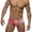 Red, variant on Mens Bikini Swimwear Sexy Swimsuit Gradient Design Swim Briefs with Drawstring Low Waist Bathing Suit Lightweight Swim Bottons 2026 Summer Beach Vacation Outfits