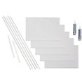 thumbnail image 1 of FASÄDE Skyline Decorative Vinyl Backsplash 15 sq ft Kit in Matte White, 1 of 6