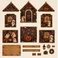 thumbnail image 2 of Halloween Wooden House 3D Rhinestone Diamond Art DIY Kit, Multi‑Style Collectible Mini Haunted House for Creating Halloween Mini Village, 2 of 4