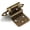 Antique Brass, variant on 4 Pack (2 Pair) 3/8" Inset White Self Closing Cabinet Hinges for Offset Kitchen Cabinet Door, Face Frame Semi Concealed Kitchen Cabinet Hinges