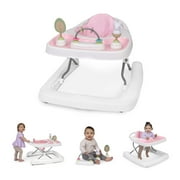 Ingenuity Step & Sprout 3-in-1 Foldable Baby Activity Walker with Removable Toys Ages 6 months +, First Forest