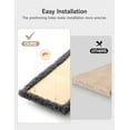 thumbnail image 3 of 5-in-1 Cat Wall Shelves, Solid Wood & Velvet & Sisal Scratcher, 44lbs Max Load, Wall Mounted Cat Furniture for Climbers, Cat Climbing Wall System, Fits Drywall & Solid Walls - Dark Gray, 3 of 9