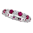 thumbnail image 2 of Karina B� Round Diamond and Ruby Eternity Band, 2 of 9
