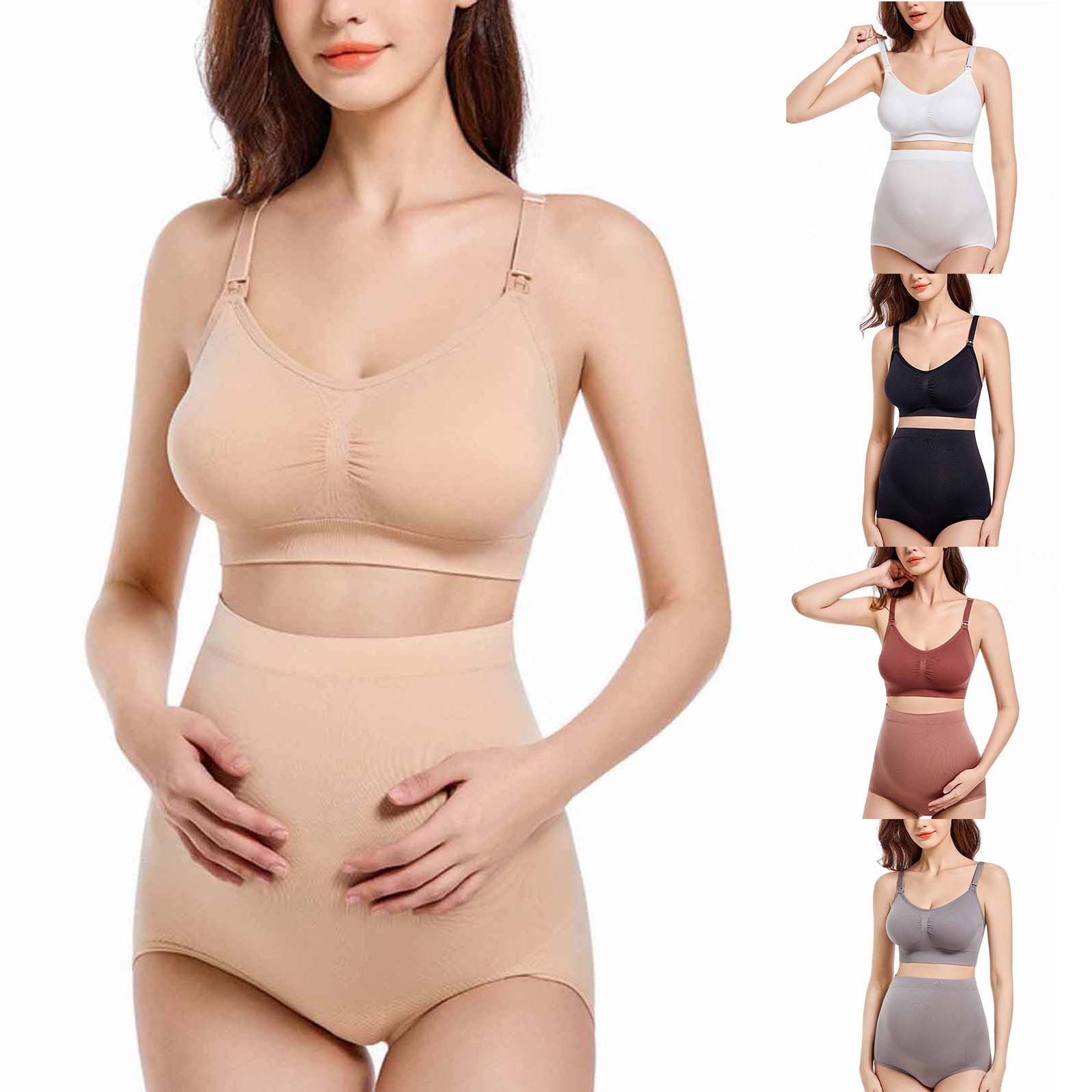 Vetsdori Pumping Nursing Bra for Women Bralette Lace Maternity Bras Wireless Breathable Breastfeeding Soft Cozy Womens Bras Everyday