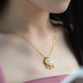 thumbnail image 3 of Ping An Ruyi Lock Necklace Light Luxury Guofeng Heart Lock Accesorios para mujeres Literary Longevity Lock Necklace Gold Zefei Wu 9024735086055, 3 of 3