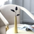 thumbnail image 2 of PENGXIANG Simulation Black Tulip Silk Cloth Flower Decoration Decorations 5pcs Single Artificial Flowers, 2 of 9