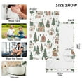 thumbnail image 6 of Yayeee 100% Cotton Hand Towels for Bathroom 16" x 28" Soft Absorbent Kitchen Towel, Brown Christmas House, 6 of 7