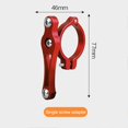 thumbnail image 1 of Ciclismo Soporte de asiento adaptador de jaula de botella de agua de bicicleta 3 piezas (tornillo único rojo) Likrtyny Para estrenar, 1 of 9