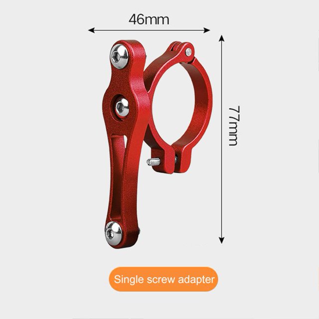 Ciclismo Soporte de asiento adaptador de jaula de botella de agua de bicicleta 3 piezas (tornillo único rojo) Likrtyny Para estrenar