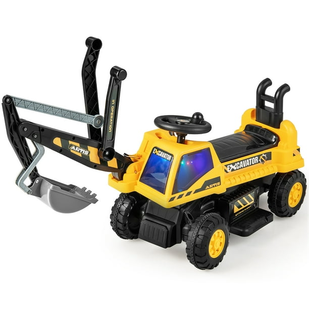 Costway Kids Ride on Excavator Digger Electric Construction Vehicles