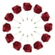 thumbnail image 1 of 12 Pcs Ramilletes de Rosa con Alfileres para Hombres Ceremonia de Boda Aniversario Cena Formal Fiesta Vino Tinto, 1 of 5
