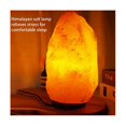 thumbnail image 2 of Lámpara de sal de cristal del Himalaya Yashi luz LED USB purificador de aire luz nocturna amarillo, 2 of 5