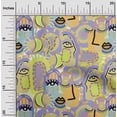 thumbnail image 2 of oneOone Velvet Yellow Fabric Abstracts Quilting Supplies Print Sewing Fabric By The Yard 58 Inch Wide, 2 of 5