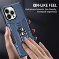 thumbnail image 5 of for Apple iPhone 14 Pro Max Case with Metal Ring Kickstand for Women & Men, Heavy-Duty Protection Shockproof Bumper Cover Case for Apple iPhone 14 Pro Max TY Blue, 5 of 18