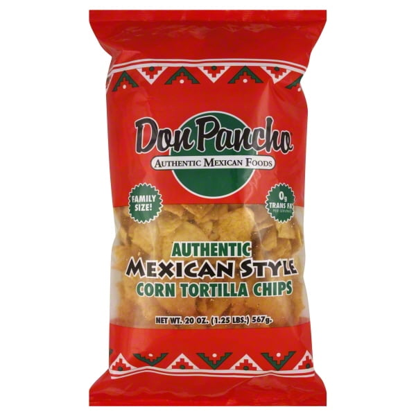 Puentes Brothers Don Pancho Authentic Mexican Foods Tortilla Chips, 20