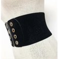 thumbnail image 2 of Women's Extra Wide Belt Black Zipper Elastic Waist Belt, 2 of 4