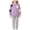 Purple MAIGD8, variant on KEXE Little Girls Floral Sweatshirt Set Long‑Sleeve Top And Elastic Waist Ribbed Trousers