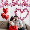 thumbnail image 4 of 32.8 Ft Valentine's Day Tinsel Garland Decorations for Valentines Tree Red Pink Heart Tinsel Garland Metallic Twisted Hanging Garland Shiny Decor for Engagement Anniversary Wedding Party, 2Pack, 4 of 9