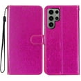 thumbnail image 6 of For Samsung Galaxy S23 Ultra Wallet Case Bling Shiny with RFID Blocking Card Slots Holder Premium PU Leather Magnetic Kickstand Shockproof Wrist Strap Removable Flip Protective Cover, Rose, 6 of 7