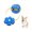 Blue, variant on UFO Magic Flying Ball, Portable Stepping Deformable Flying Saucer Toy, Creative Flat Flying Disc Ball, Stress Relief Decompression Interactive Training UFO Dog Toy for Outdoor Pet Play