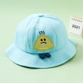 thumbnail image 2 of Odeerbi Bucket Hats for Sun Protection Fishermen Hat for Boys Girls Summer Baby Outdoor Sunshade Sun Hat Basin Hat With Hat Rope Blue, 2 of 4