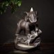 thumbnail image 4 of Soporte de incienso de elefante con 20 conos de incienso de reflujo, reflujo de soporte de incienso de cerámica de Asia, 4 of 7