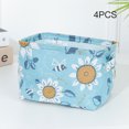 thumbnail image 3 of CAROOTU Foldable Canvas Cartoon Storage Box 4 PCS/SET with Cute Print Snack Container, 3 of 6