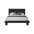 thumbnail image 6 of Meridian Furniture Deco Black Boucle Fabric Queen Bed, 6 of 6