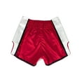 thumbnail image 2 of Fairtex Short de Boxe Coupe Ajustée Cut Muay Thai Rouge/blanc, 2 of 4