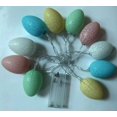 thumbnail image 2 of Decoración festiva para interiores y exteriores para celebraciones de Pascua Cadena de luces LED con forma de huevo de Pascua de 10, 1,5 m, funciona con pilas, 2 of 8