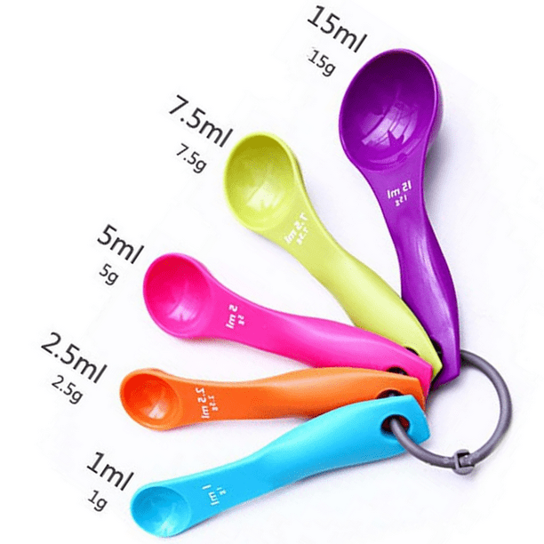 Cinhao 5-Piece Measuring Spoon Set, Easily Measure Spices And Extracts, Food Grade Thickening Measuring Spoon, Measuring Spoon Set