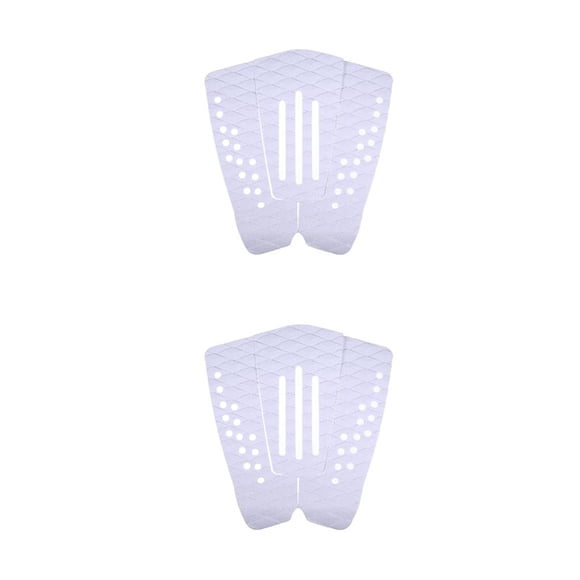 Sonducket Almohadilla trasera Estera de surf Suministros de surf Accesorios deportivos Superficie hueca multicolor Almohadillas para pies que Blanco 2piezas