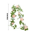 thumbnail image 3 of Clearance Under $5 Boovnll 6.5FT Flower Garland, Artificial Roses Garland Wreath Vines Green Spring Garland for Home, Farm, Fireplace, Table, Wall, Wedding Arch, Party Decor, Garland, 3 of 6