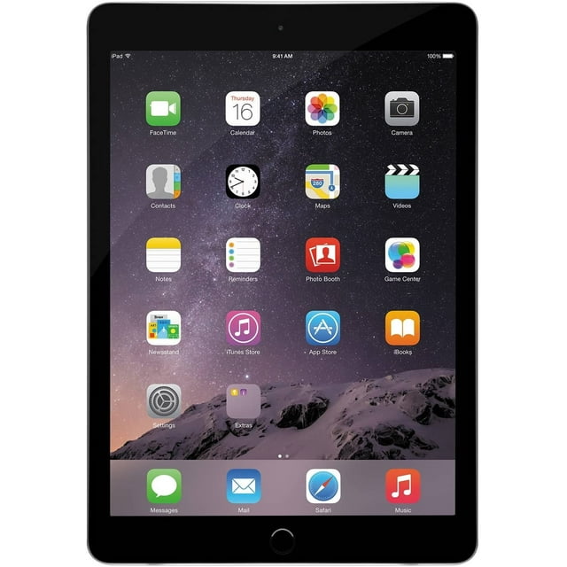Apple iPad Air 2 Wifi Seulement - Gris Cosmique - 64 Go (Remis à Neuf)