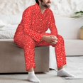 thumbnail image 5 of Balery Hohoho4 Pijama para Hombre de Dos Piezas con Manga Larga, Conjunto de Dormir y Descanso Suave con Bolsillos-Small, 5 of 5