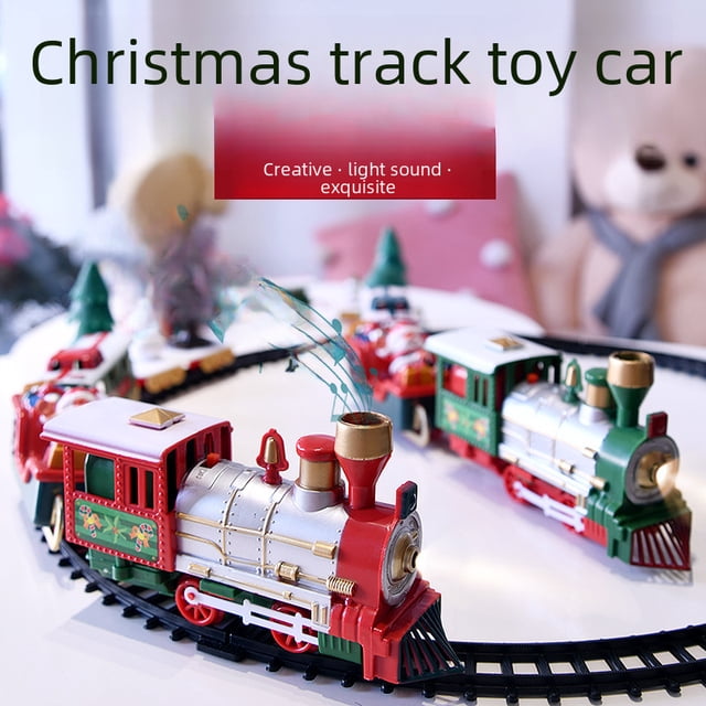 Interactive Electric Train Set with Track for Kids 4-6 - Educational Toy Enhancing Cognitive & Coordination Skills, Durable Safe Material, Easy to Operate, Festive Christmas Gift, 211 Track Window