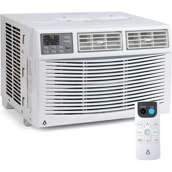 8000 BTU Smart Window Air Conditioner with Wi-Fi Connected, AC Unit with Remote & APP Control, 3 Cooling & Fan Speeds, 24H Timer Window Air Conditioner, Cools Up to 450 Sq. Ft, White
