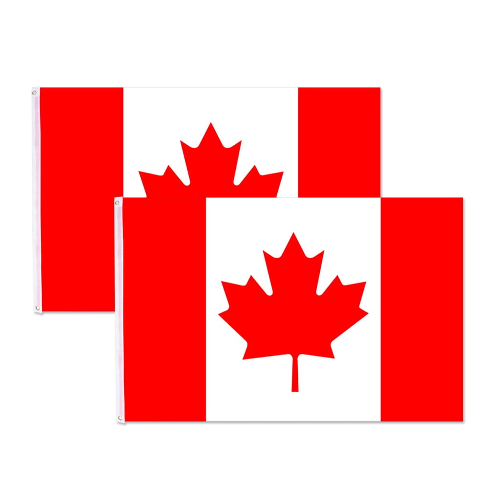 Canadian Flag 3 x 5 ft Polyester Canada Maple Leaf Banner Indoor Outdoor Grommet 