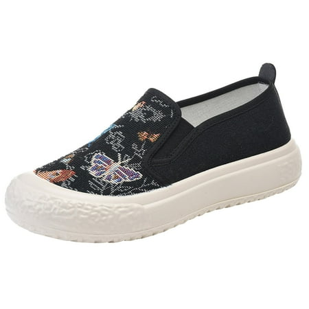 

Blphud Shoes Fitted Summer Shoes for Women 2024 Casual Women Casual Shoes Slip on Shoes Women Work Shoes Beach Sandals Soft Sneaker Closed Toe Sandals Women Womens Sneakers Black 40