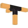 thumbnail image 6 of Simpson Strong-Tie SAGE-T66-KT1 Outdoor Accents Sage System Black Powder-Coated Middle T Connector for 6x6 Lumber with Included Color-Matched Connector Screws Each, 6 of 8