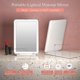 thumbnail image 3 of Rechargeable Travel Makeup Mirror Portable Lighted Makeup Beauty Mirror, 3 of 5