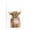 Highland Bubblegum Cattle, variant on Stupell Industries Contemporary Giraffe on White Portrait Black Framed Giclee Art, 11 x 14, by Sisi and Seb
