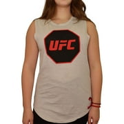 UFC Womens Octagon Logo Tank Top, Grey, Medium